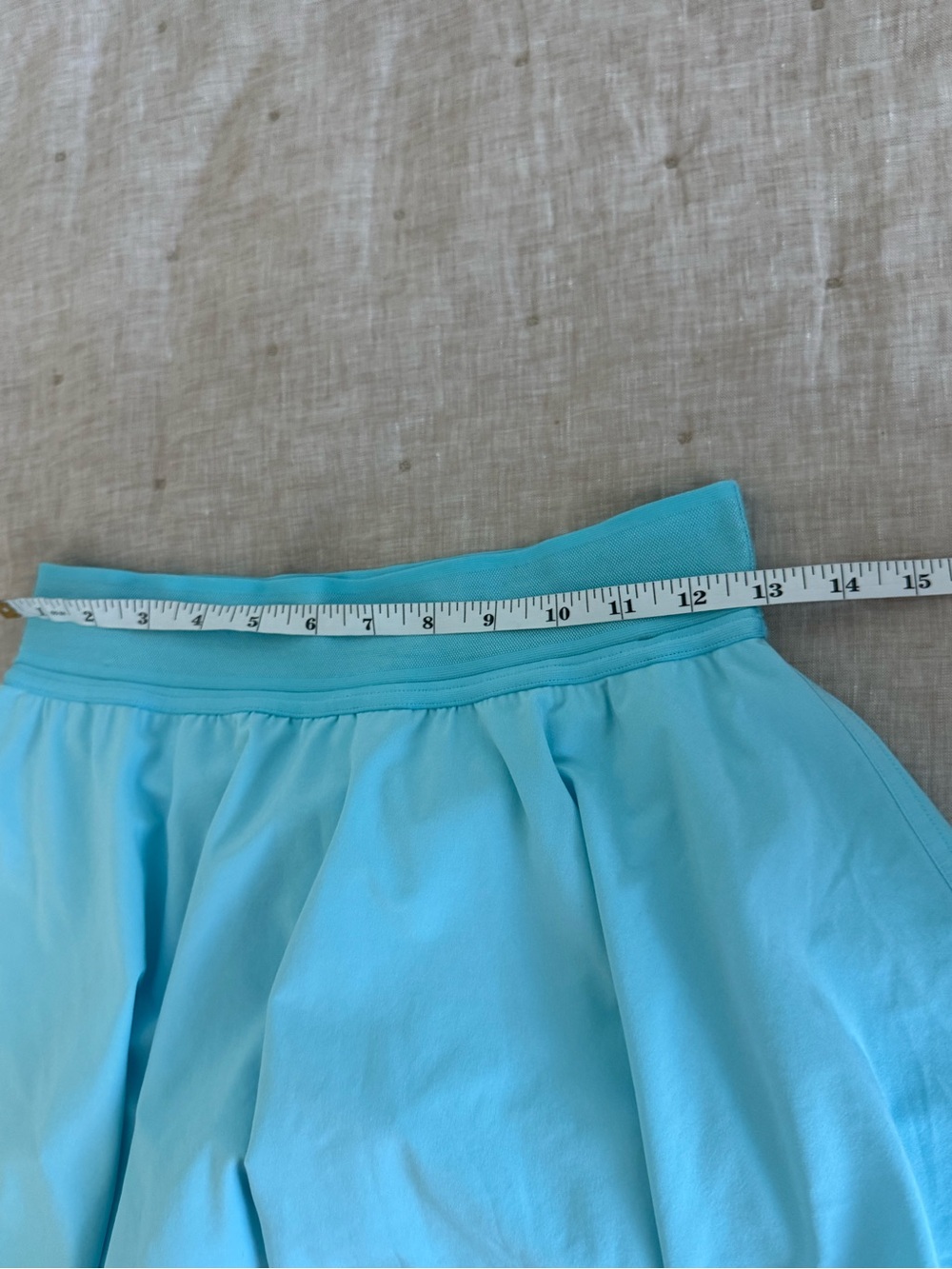 Lululemon Court Rival HR Tennis Skort Skirt Athleisure Cyan Aqua Blue Size 4 - Picture 5 of 9